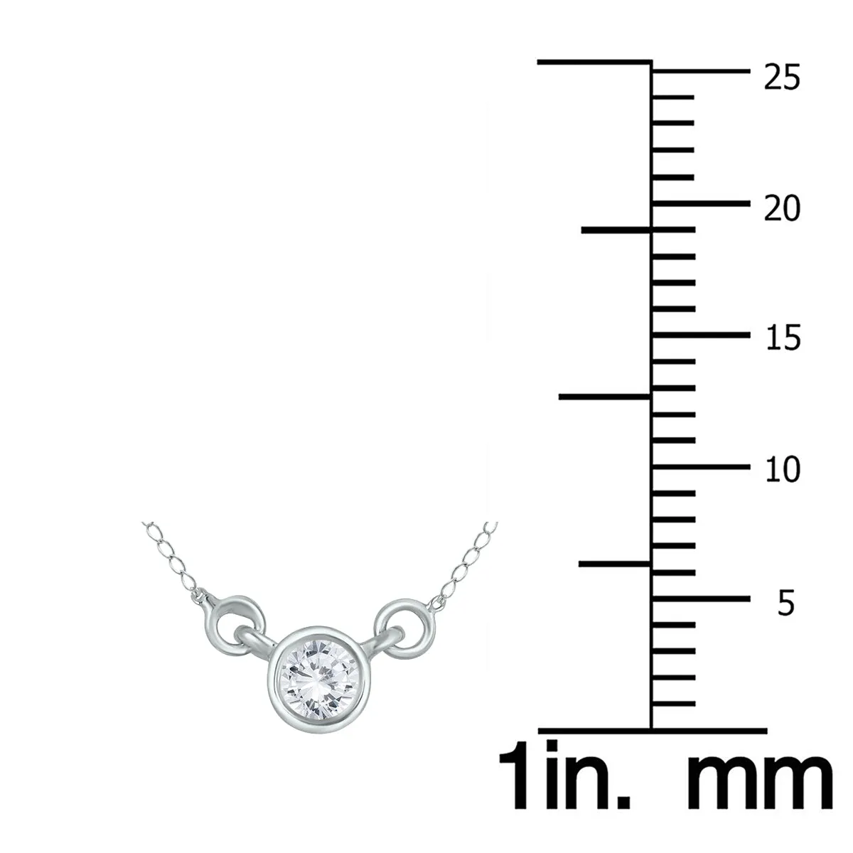 1/4 Carat Tw Diamond Bezel Pendant In 14K