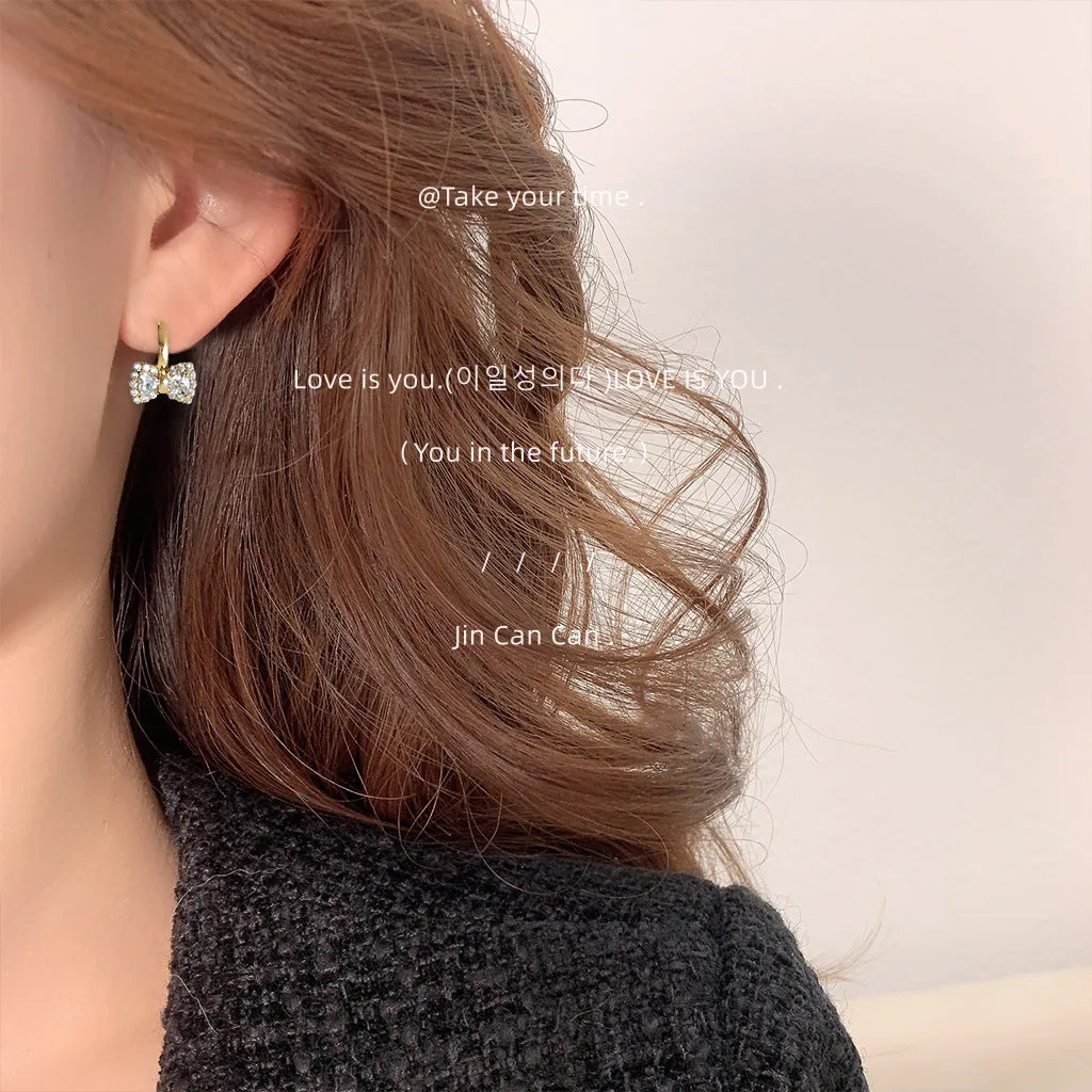 14K Gorgious Butterfly Earrings for Women, Made of Zirconium with Delicate Craftsmanship
