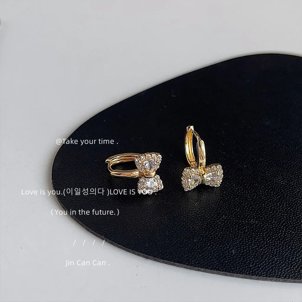 14K Gorgious Butterfly Earrings for Women, Made of Zirconium with Delicate Craftsmanship