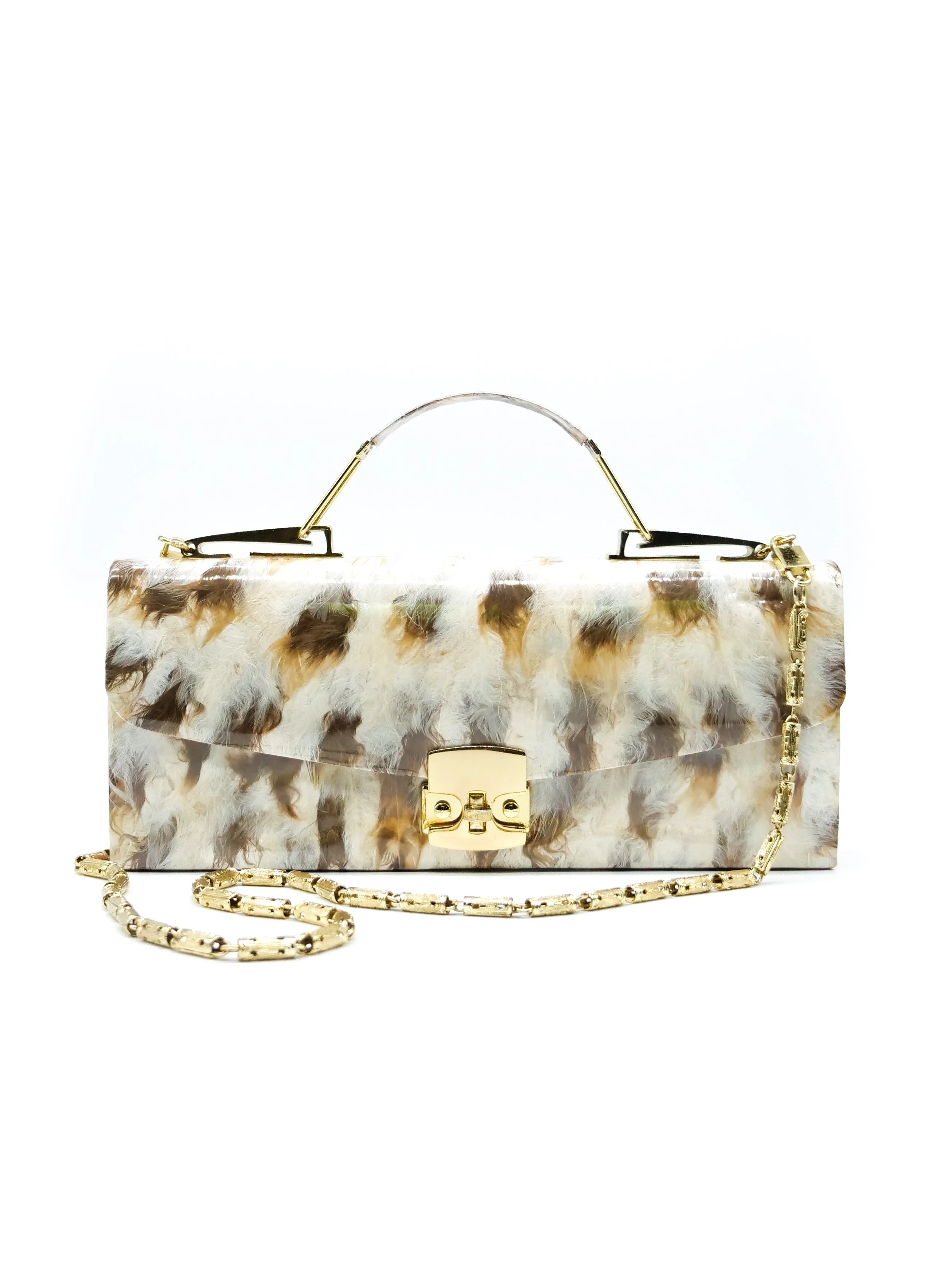 1960's Feather Bag