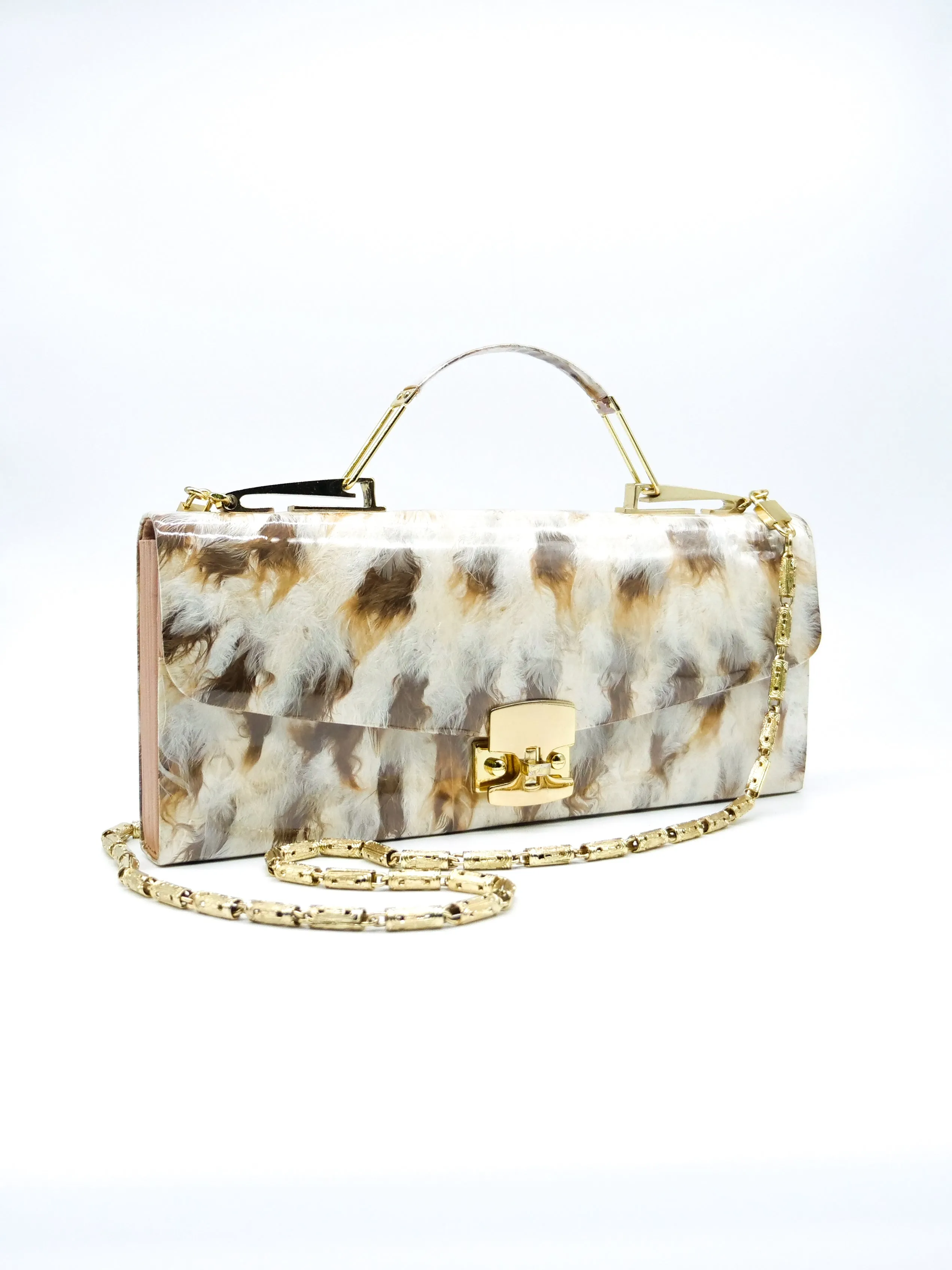 1960's Feather Bag
