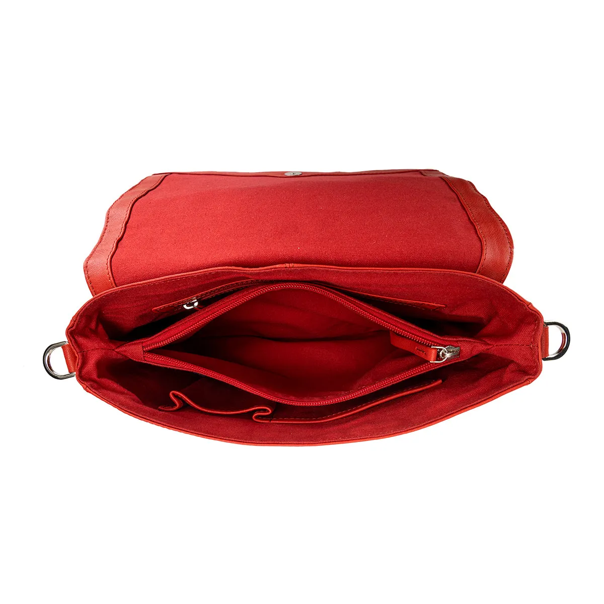 Abelardo Alexander Satchel Red Hand Bag