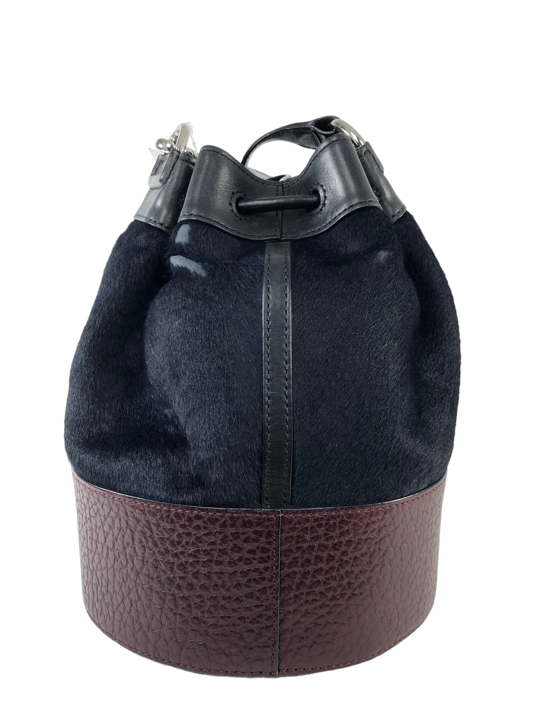 Alexander Wang Black Pony Hair Bucket Bag