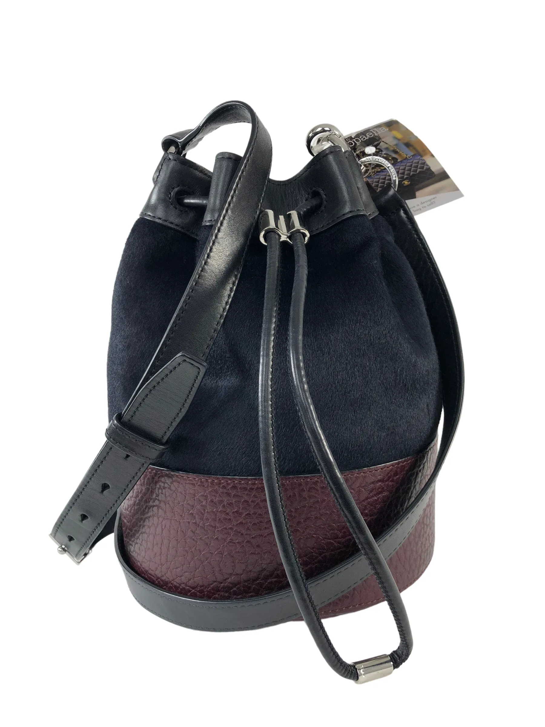 Alexander Wang Black Pony Hair Bucket Bag