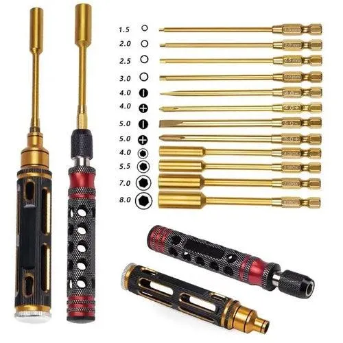 All In 1 RC Car Screwdriver Set Plier Hex Sleeve Socket Repair Toolkit