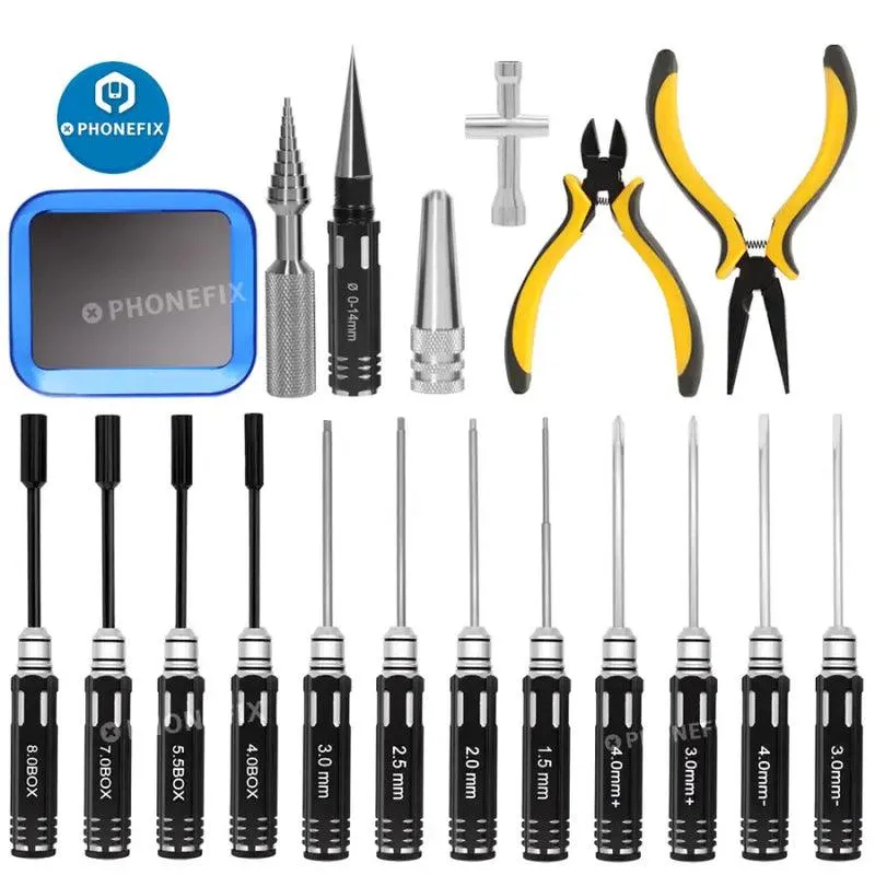 All In 1 RC Car Screwdriver Set Plier Hex Sleeve Socket Repair Toolkit