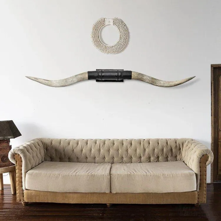 Atticus Carved Longhorns Mount XL