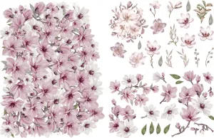 Belles and Whistles Large Transfer - Magnificent Magnolia