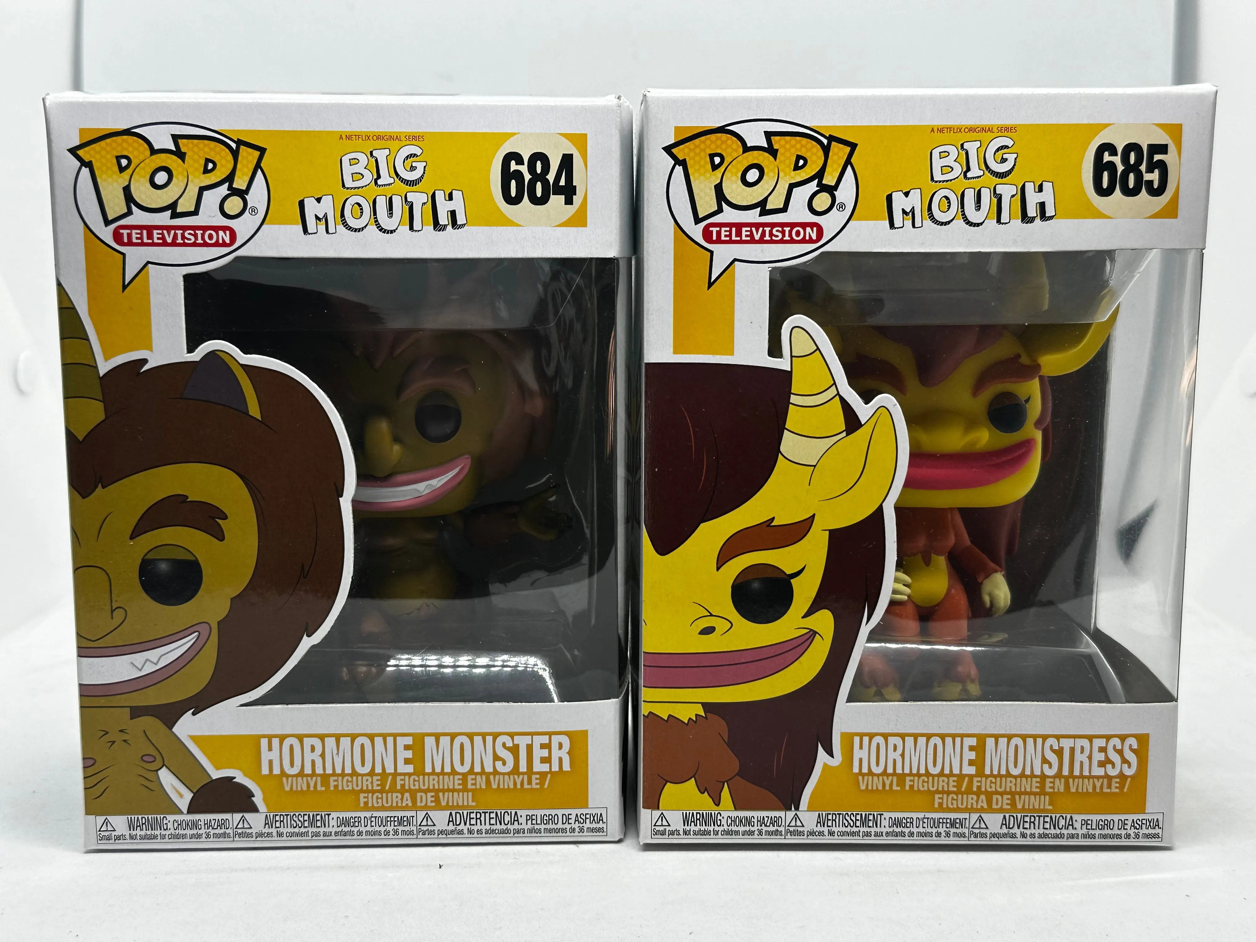 Big Mouth - Hormone Monster #684 & Hormone Monstress #685 Pop! Vinyl Bundle (Set of 2)