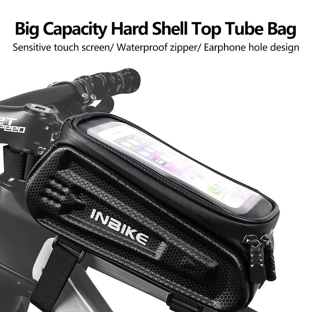 Bike Phone Bag Rainproof Bicycle Front Bag 6.5inch Touchscreen Phone Case Top Tube Bag