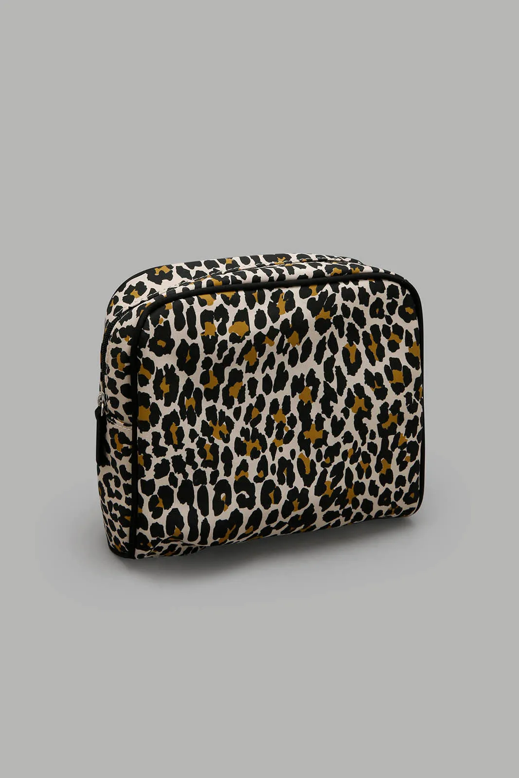 Black Animal Print Cosmetic Pouches (5 Piece)