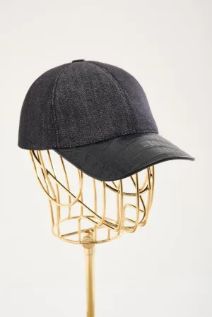 Black Crocodile Cap