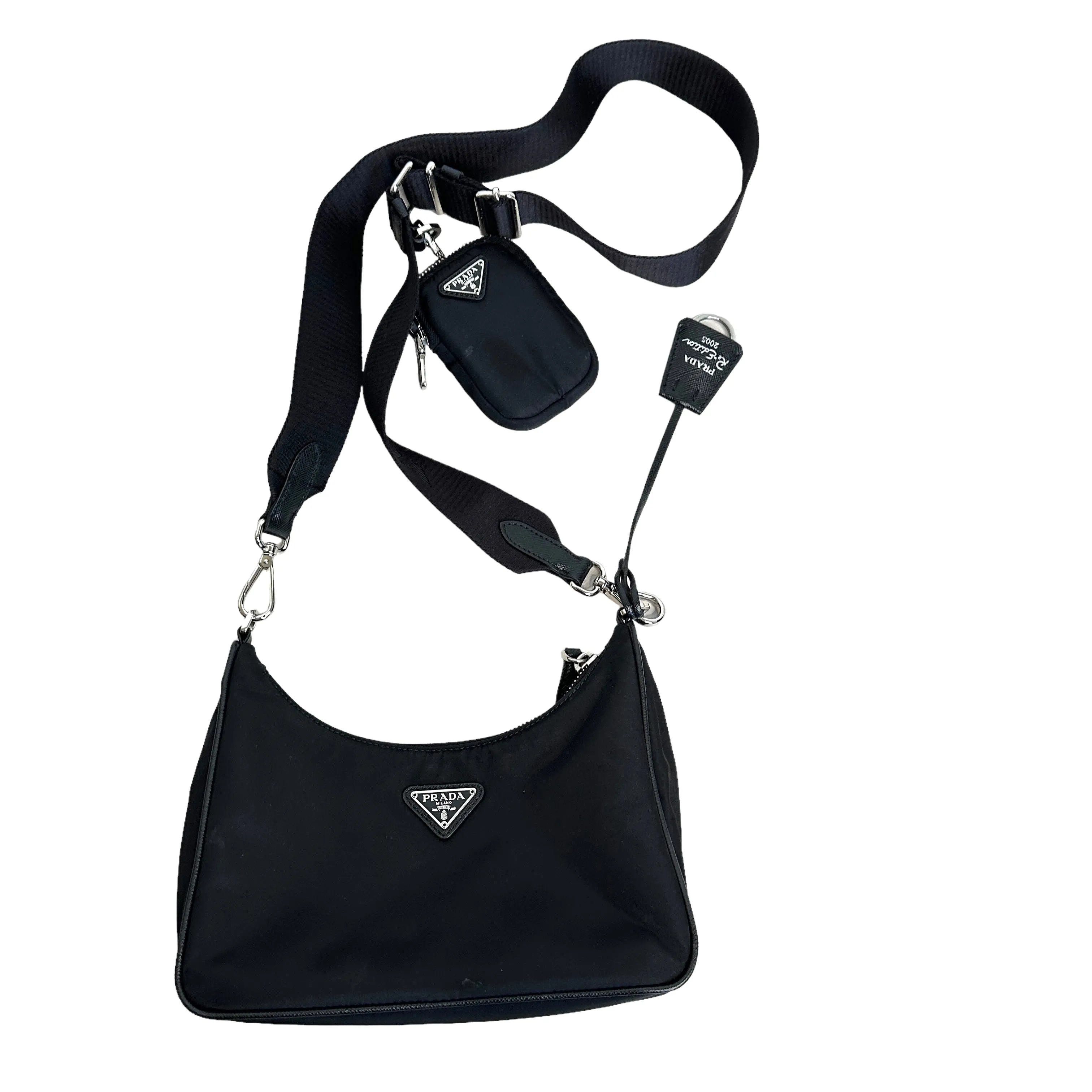 Black Nylon Reedition Bag