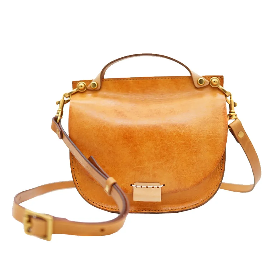 Brown Leather Crossbody Purse Cross Shoulder Bag For Women