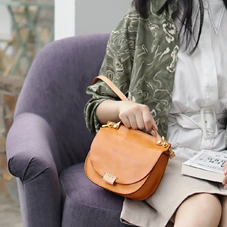 Brown Leather Crossbody Purse Cross Shoulder Bag For Women