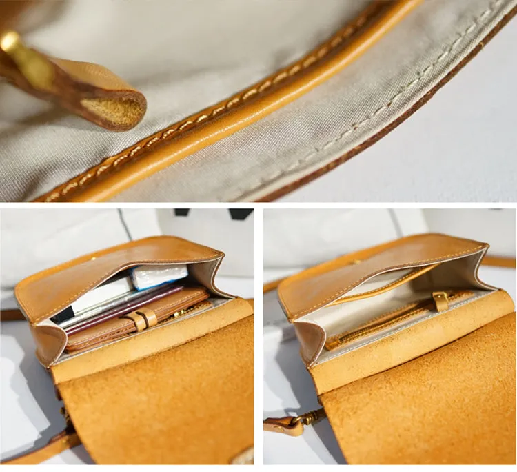 Brown Leather Crossbody Purse Cross Shoulder Bag For Women