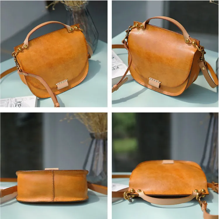 Brown Leather Crossbody Purse Cross Shoulder Bag For Women