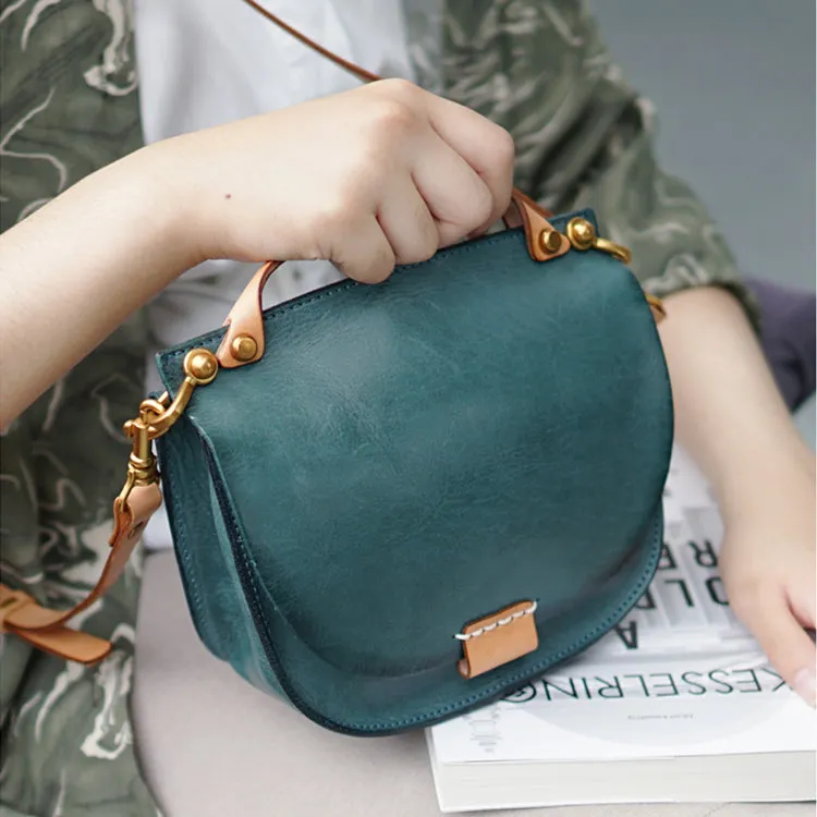 Brown Leather Crossbody Purse Cross Shoulder Bag For Women