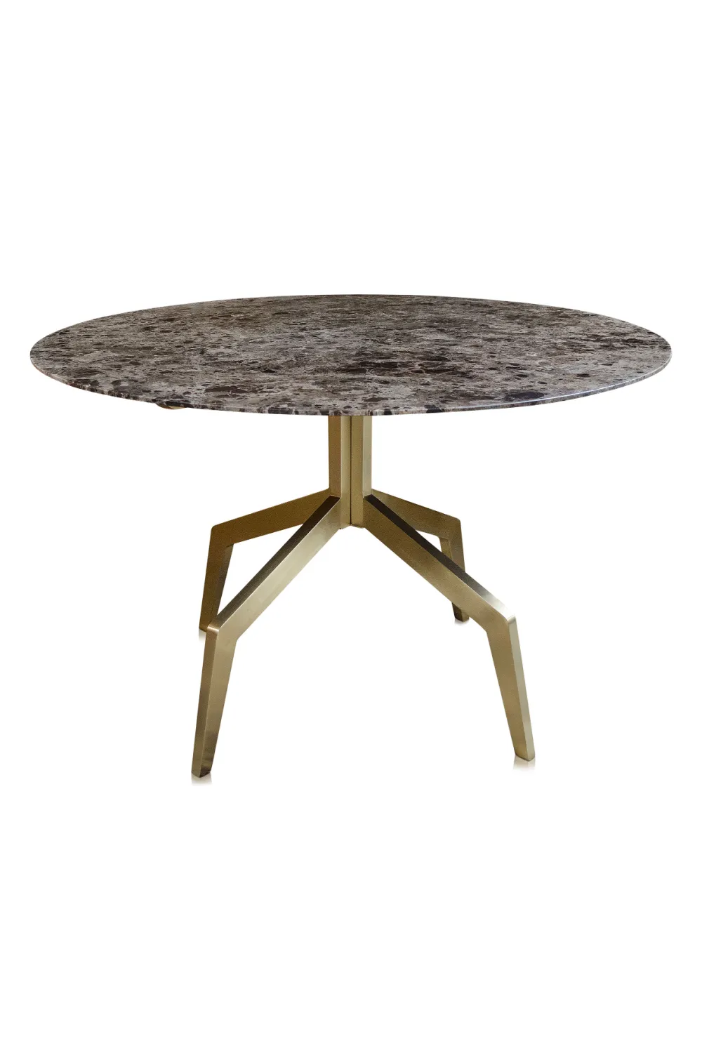 Brown Marble Round Dining Table | Versmissen Razor