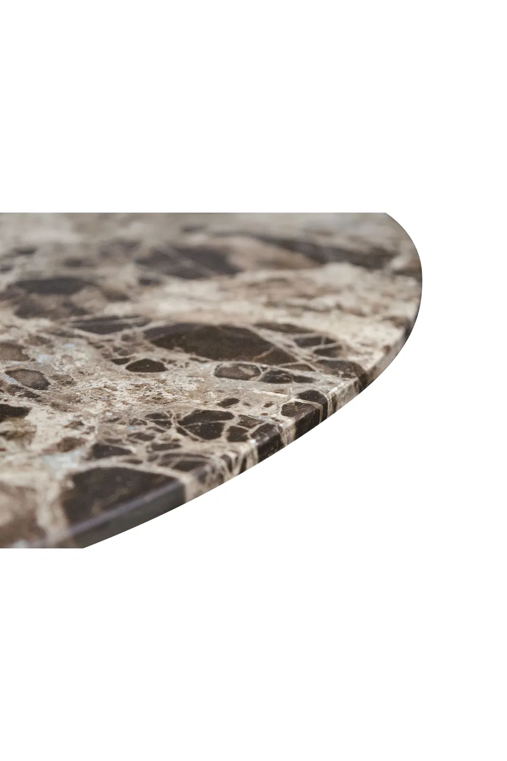 Brown Marble Round Dining Table | Versmissen Razor