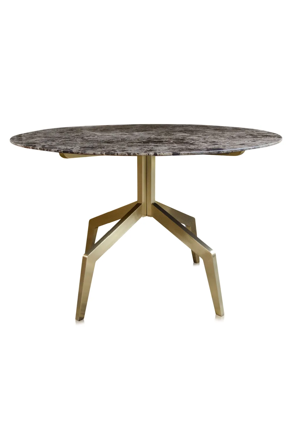Brown Marble Round Dining Table | Versmissen Razor