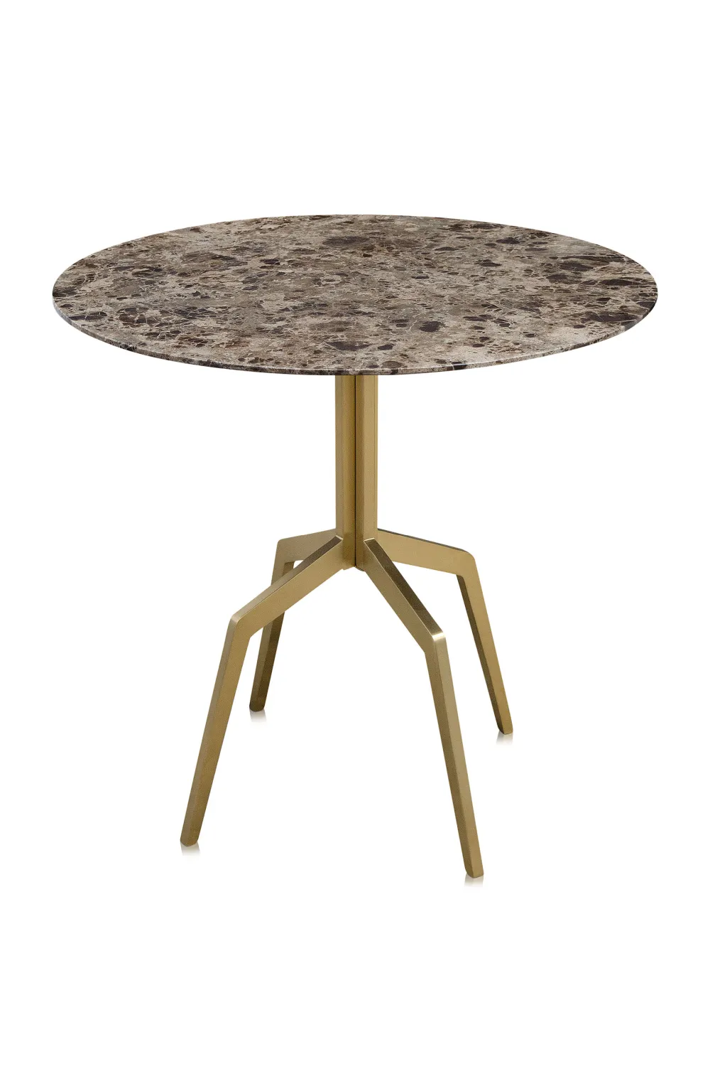 Brown Marble Round Dining Table | Versmissen Razor