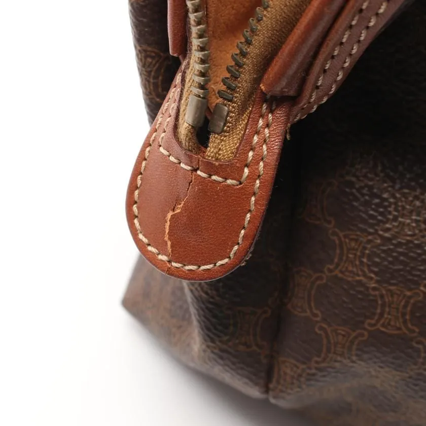 Celine Vintage Cosmetic Macadam Pouch - AWL3787
