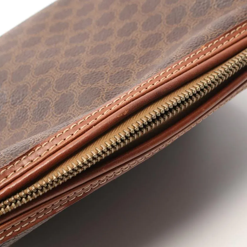 Celine Vintage Cosmetic Macadam Pouch - AWL3787