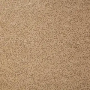 Chamois Floral Tooled Faux Leather