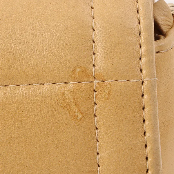 Chanel Around 2001 Made Chocobar Turn-Lock Chain Bag Beige