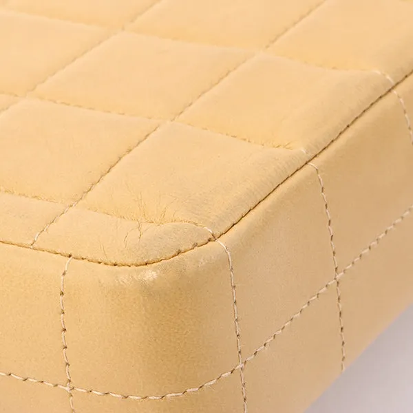 Chanel Around 2001 Made Chocobar Turn-Lock Chain Bag Beige