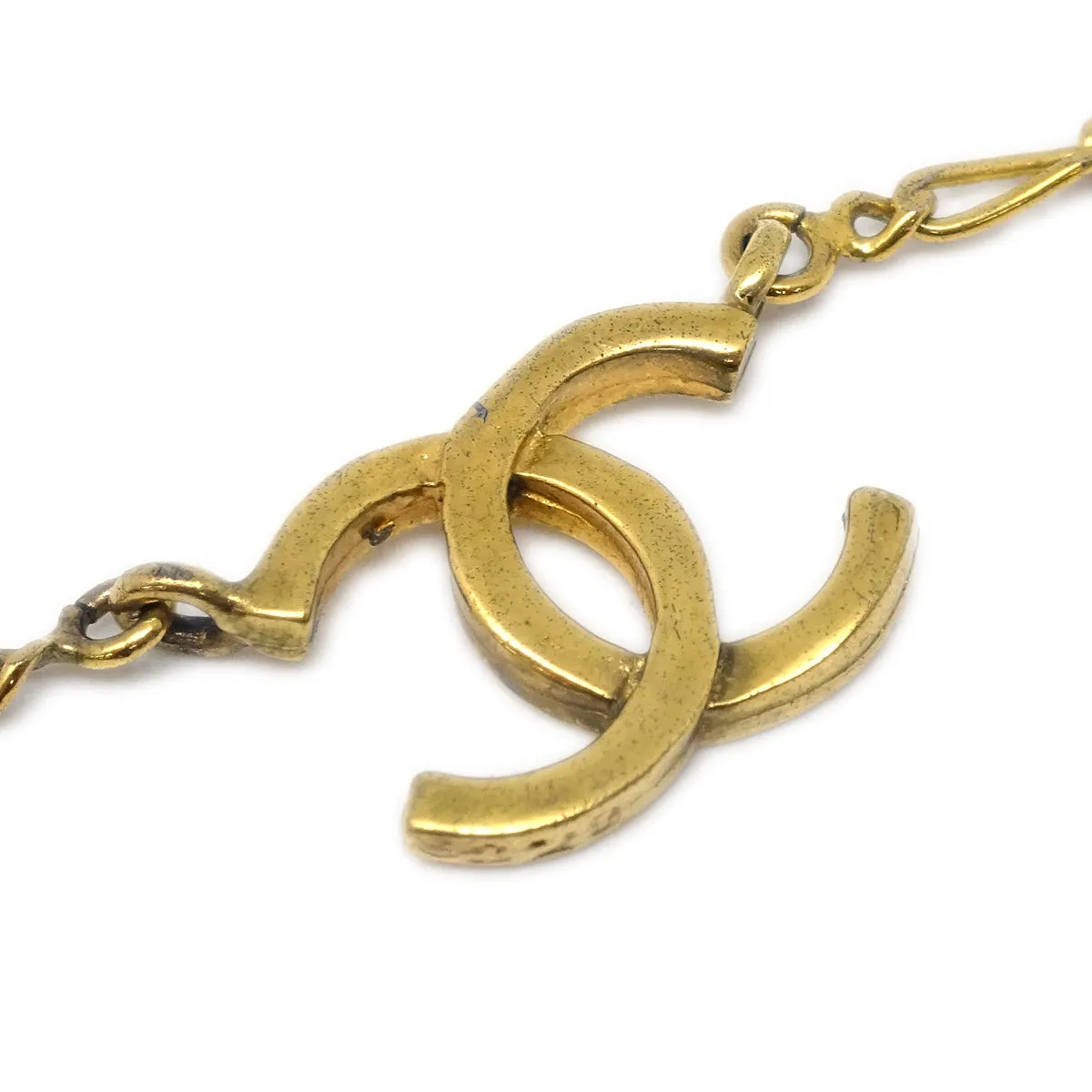 Chanel Bag Chain Pendant Necklace Gold