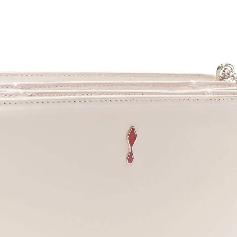 CHRISTIAN LOUBOUTIN Triloubi studded trio gusset shoulder chain crossbody bag
