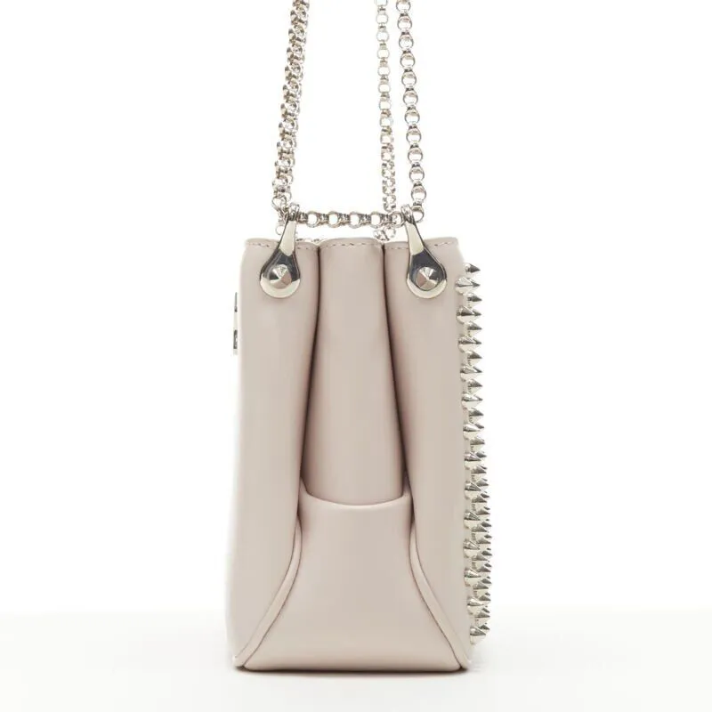 CHRISTIAN LOUBOUTIN Triloubi studded trio gusset shoulder chain crossbody bag