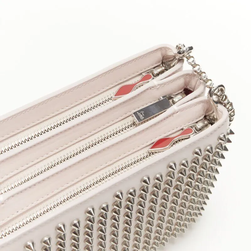 CHRISTIAN LOUBOUTIN Triloubi studded trio gusset shoulder chain crossbody bag