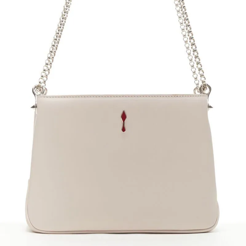 CHRISTIAN LOUBOUTIN Triloubi studded trio gusset shoulder chain crossbody bag