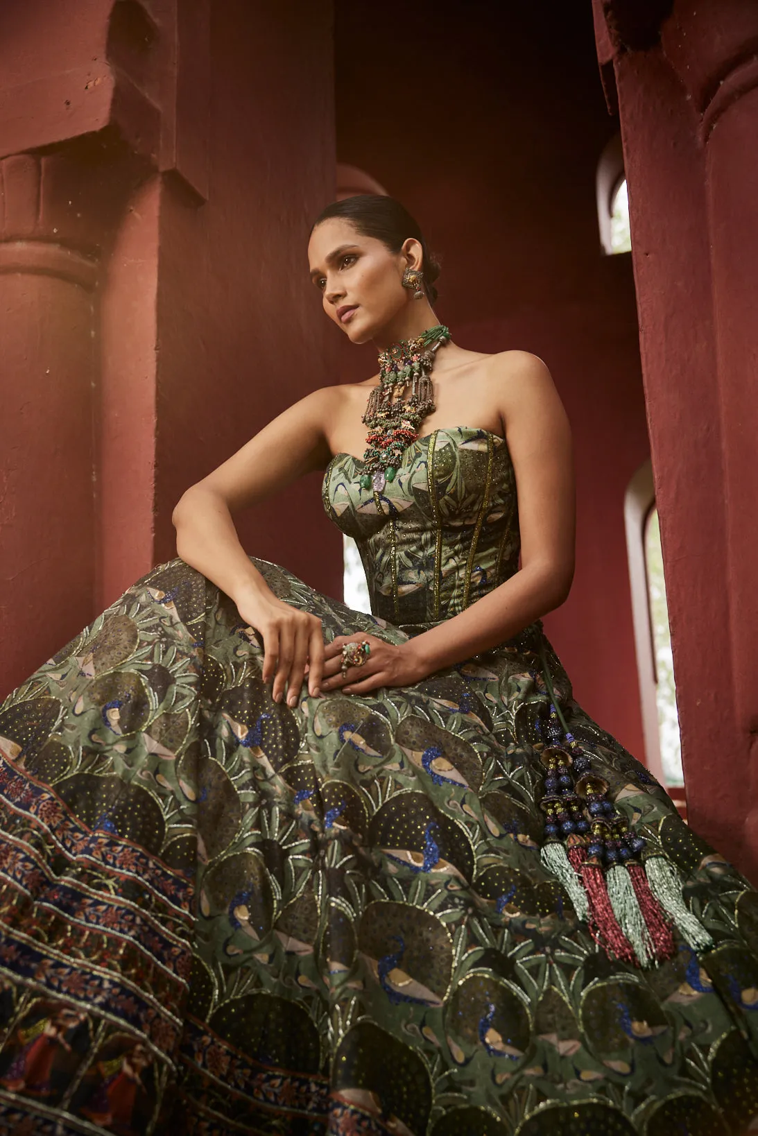 Corset Lehnga set