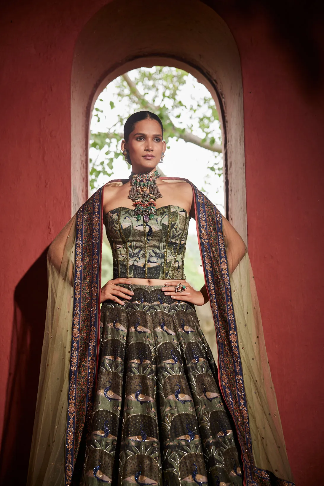 Corset Lehnga set