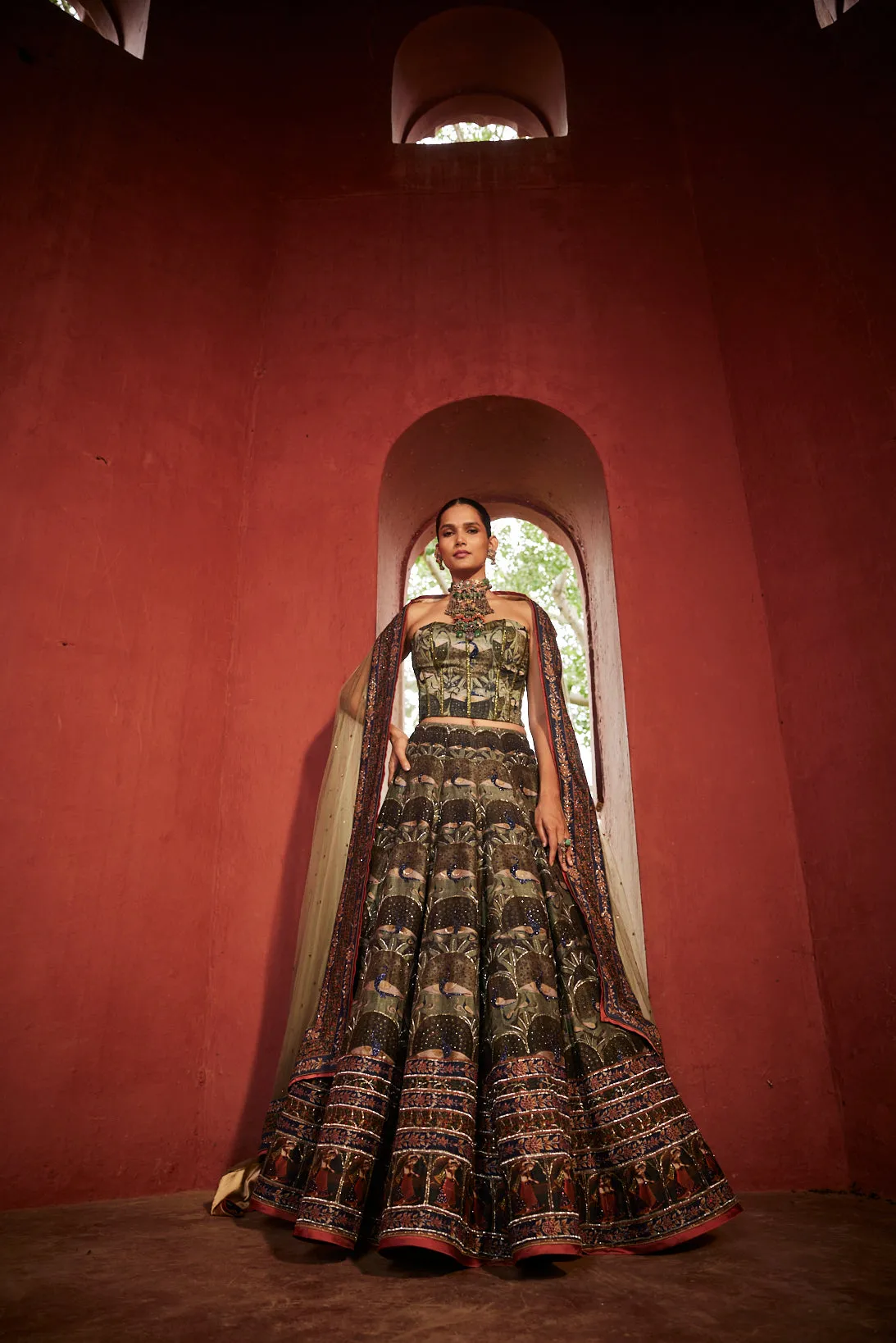 Corset Lehnga set
