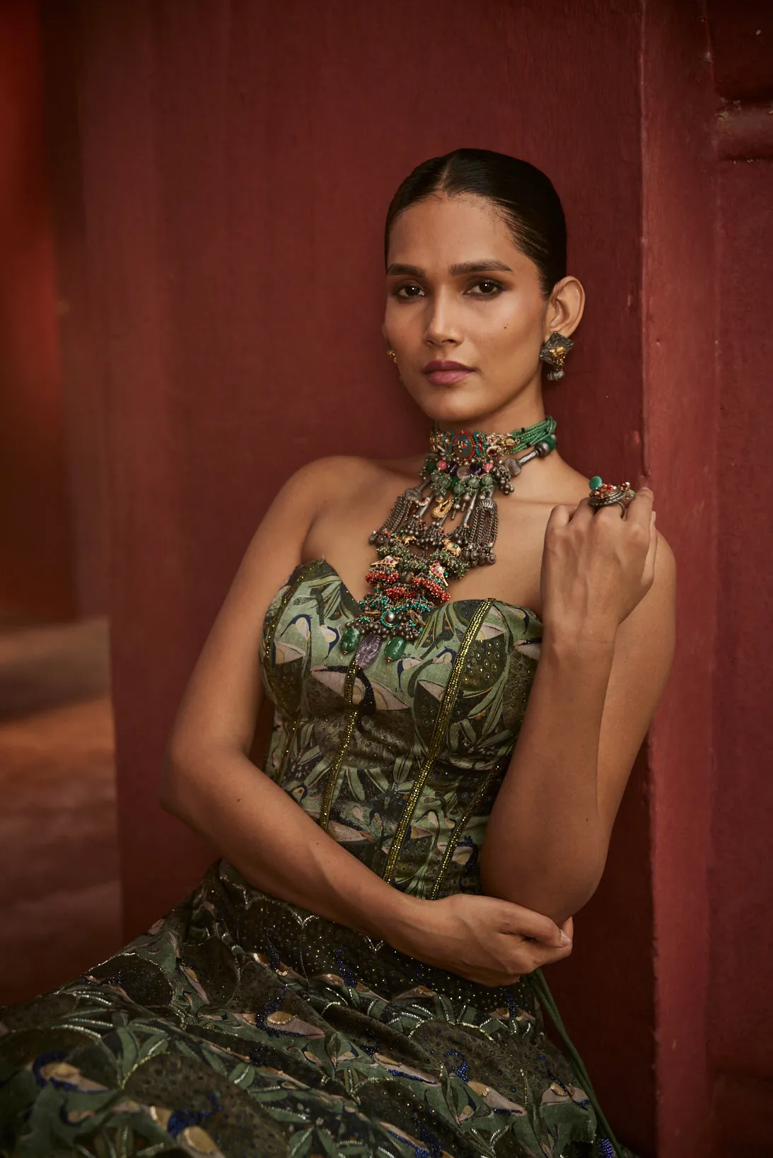Corset Lehnga set