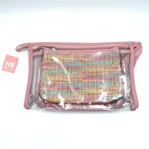 Cosmetic Bag Set Deep Pink