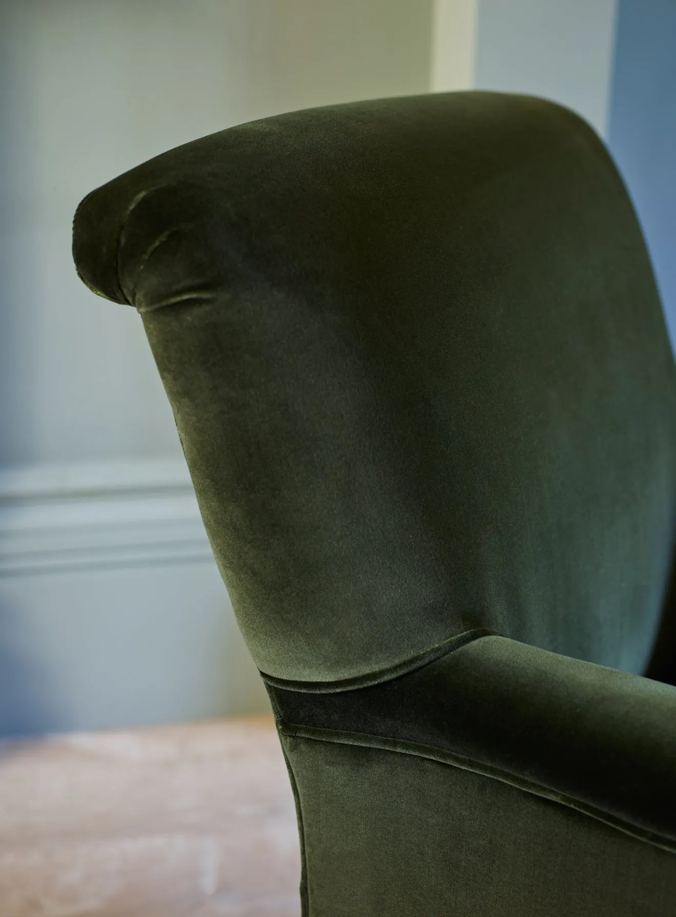 Cotton Velvet, Dark Olive
