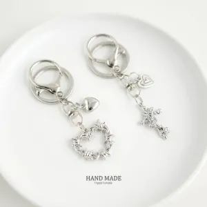 Cross / Heart Key Chain / Bag Charm
