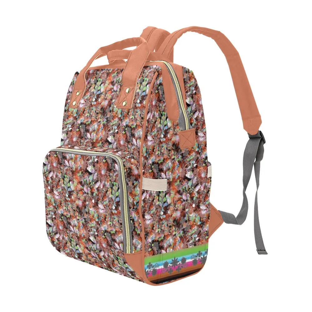 Culture in Nature Orange Multi-Function Diaper Backpack/Diaper Bag