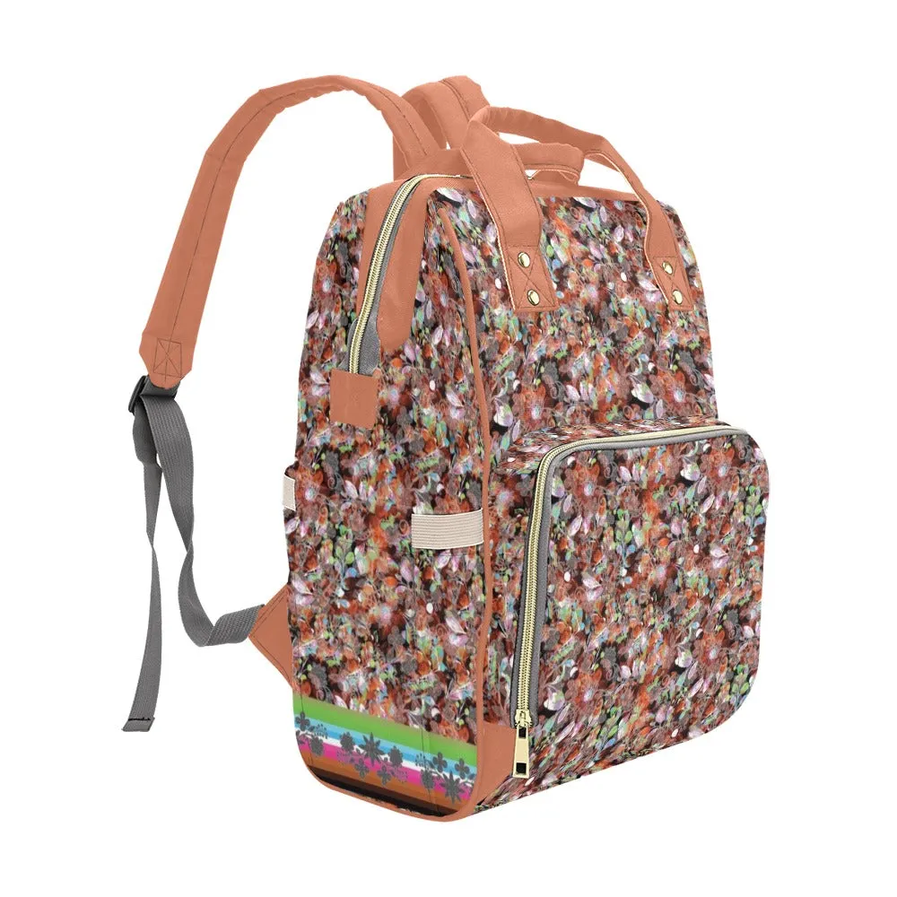 Culture in Nature Orange Multi-Function Diaper Backpack/Diaper Bag