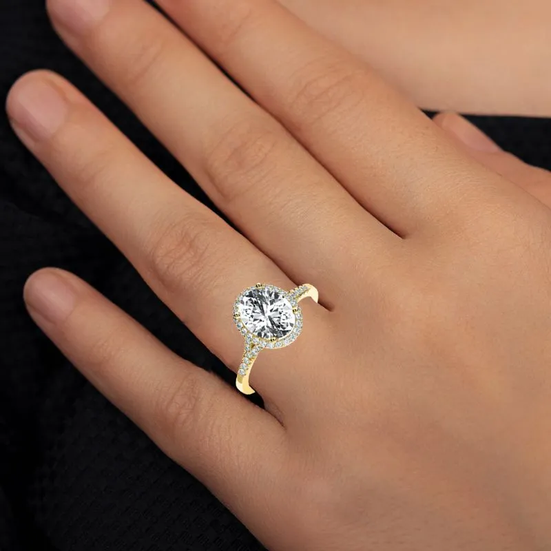 Desert Rose - Oval Diamond Engagement Ring