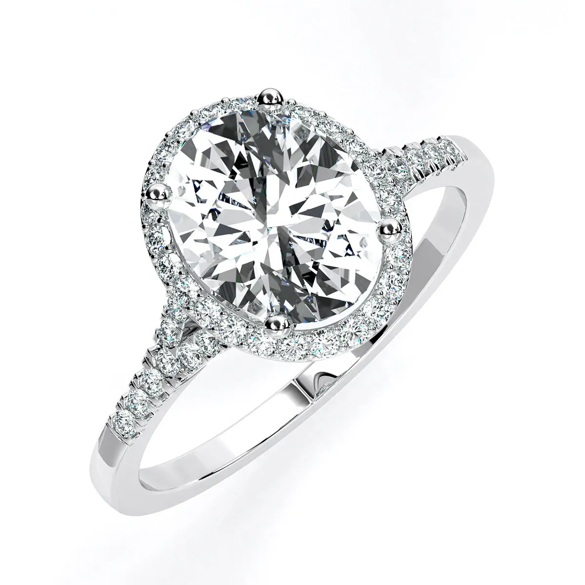 Desert Rose - Oval Diamond Engagement Ring