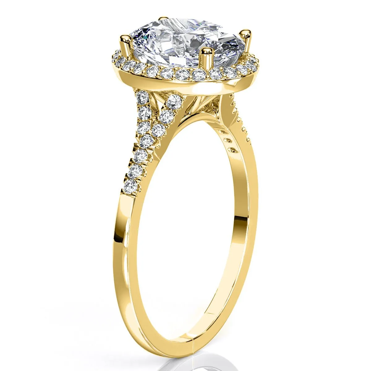 Desert Rose - Oval Diamond Engagement Ring