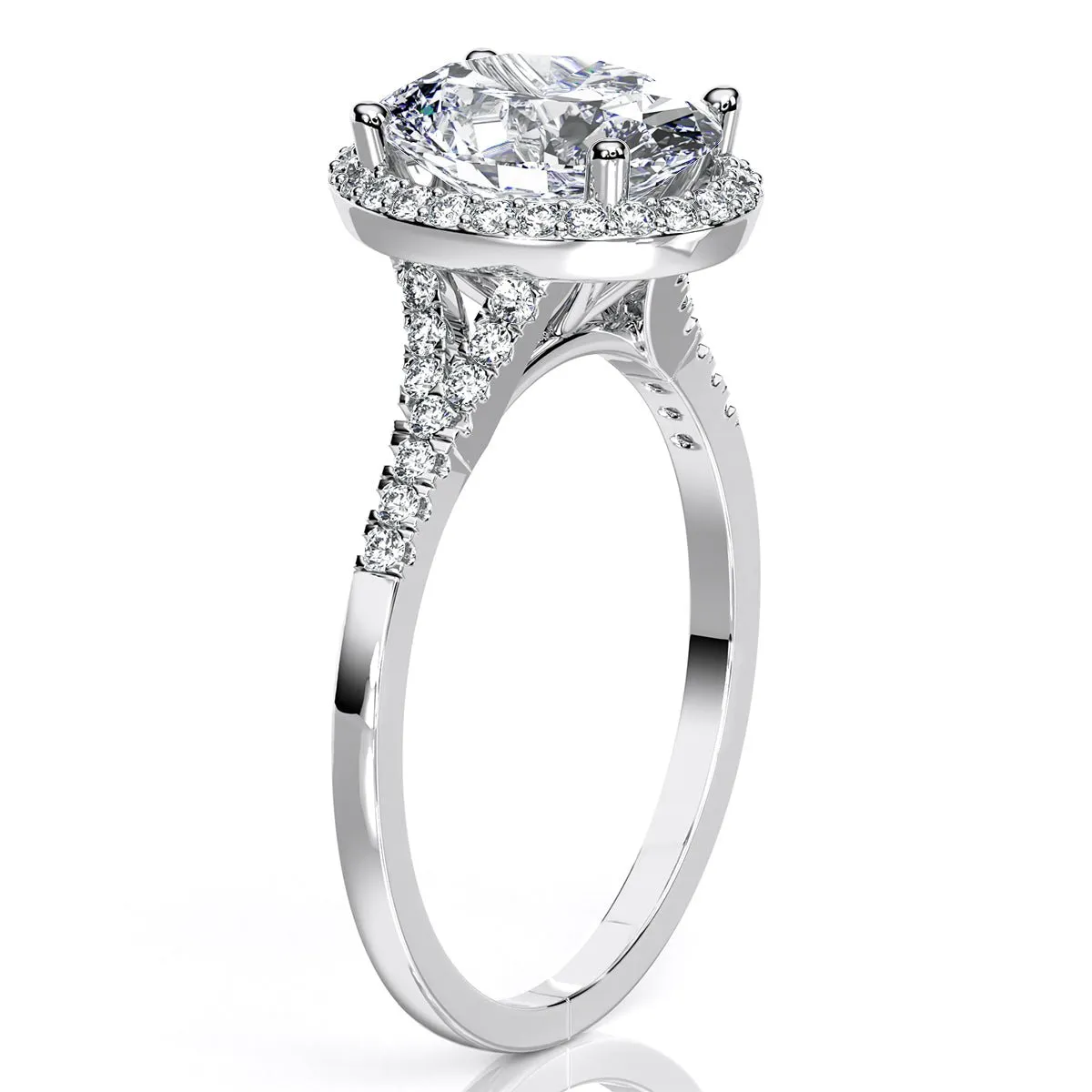 Desert Rose - Oval Diamond Engagement Ring