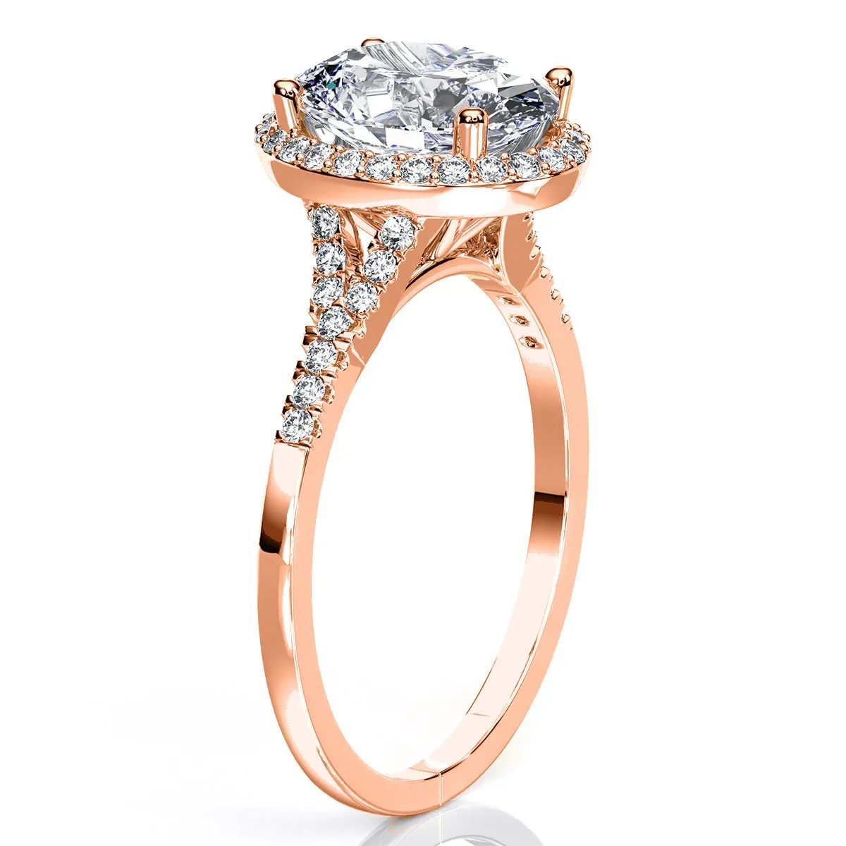 Desert Rose - Oval Diamond Engagement Ring